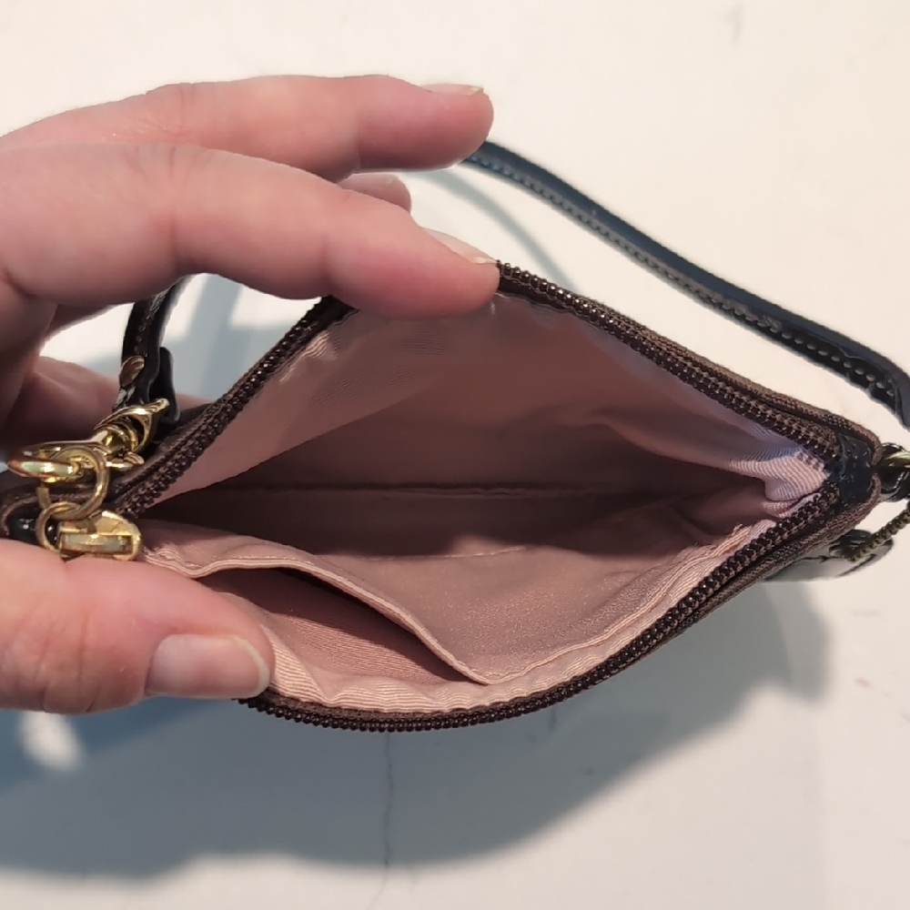 Coach Black and Brown Wristlet - Picture 6 of 6